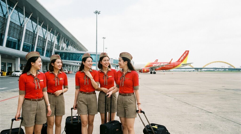Виза в Дананг (Вьетнам) 2026: для граждан России 3 styuardessy vietjet air v aeroportu 202606142204